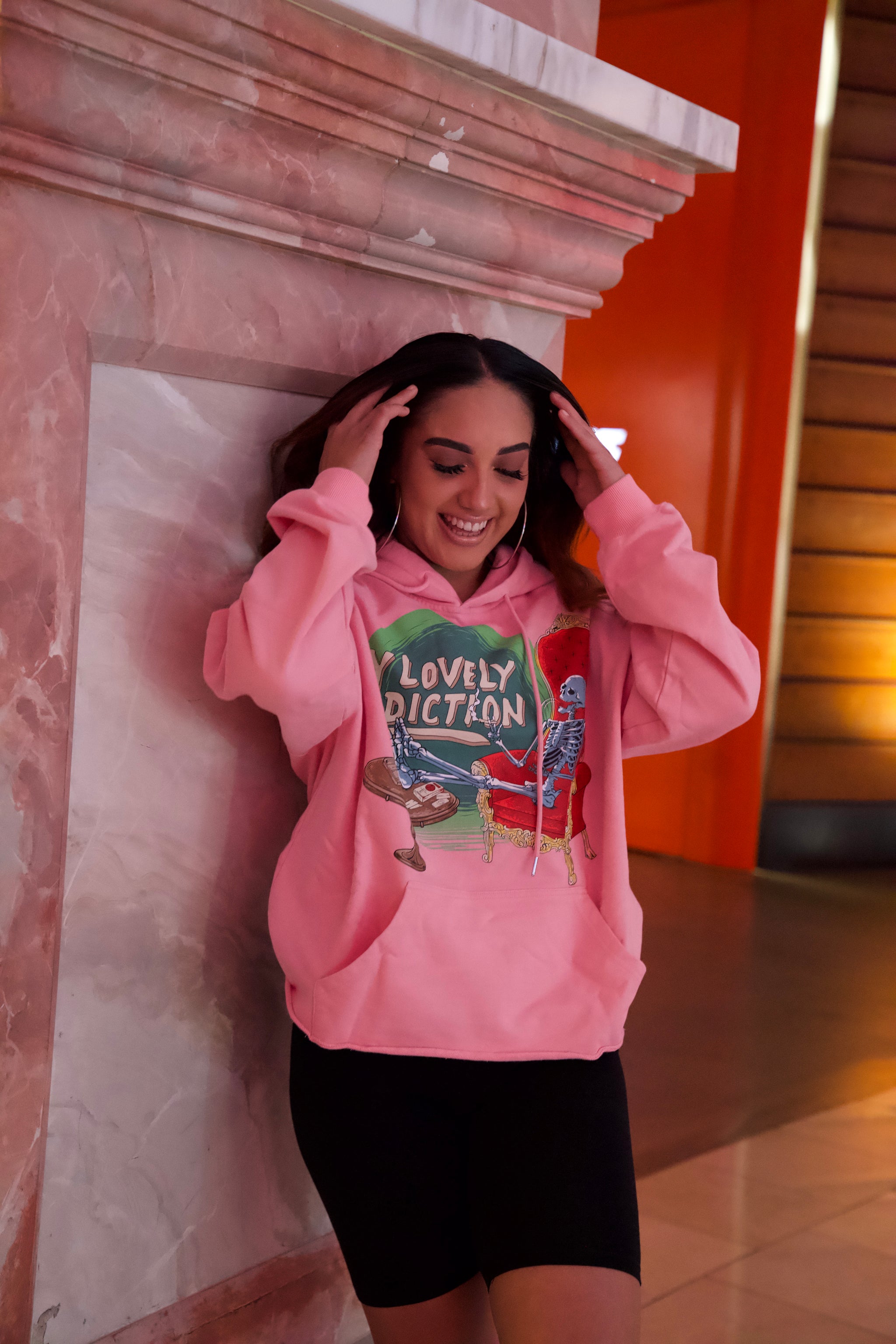 My lovely addiction Pink hoodie – Steezsix