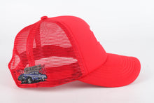 Load image into Gallery viewer, Red LA trucker hat
