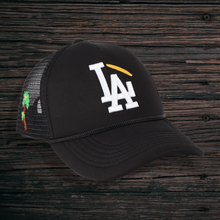 Load image into Gallery viewer, LA trucker hat (Black color)
